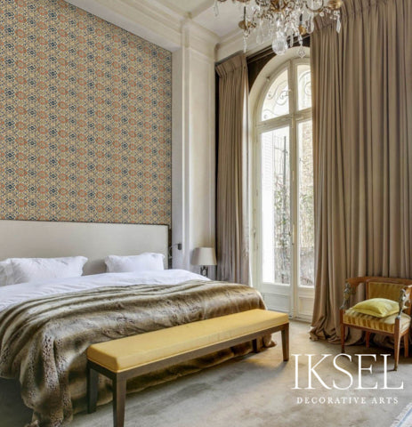 Schumacher Manchu Medallions Original Wallpaper Sample RW910CS01-255