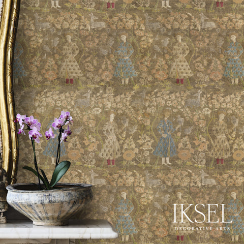 Schumacher Safavid Falconers Original Wallpaper Sample RW920CS01-255