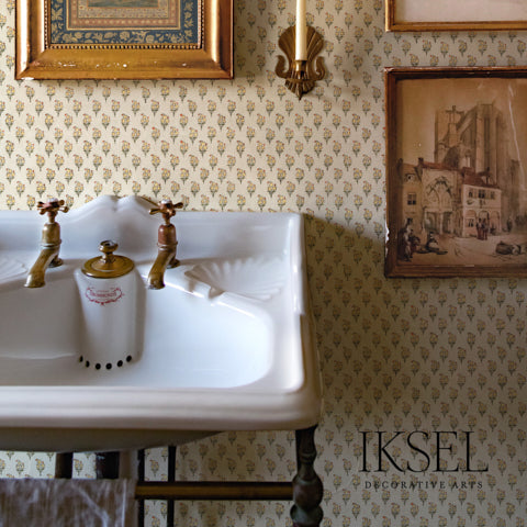 Schumacher Mogul Turban Boteh Original Wallpaper Sample RW931CS01-255