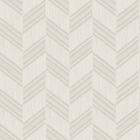 Seabrook Designs Boho Chevron Stripe-stringcloth Cinder Gray And Ivory Wallpaper RY30405