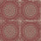 Seabrook Designs Mandala Boho Tile Cabernet And Aloe Green Wallpaper Sample RY30710