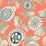 Seabrook Designs Calypso Paisley Leaf Fabric Coral And Aloe Fabric RY31906F