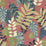 Seabrook Designs Tropicana Leaves Fabric Redwood, Olive, And Washed Denim Fabric RY32006F