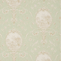 Braquenie La Fontaine Leaf Green Wallpaper BP206004
