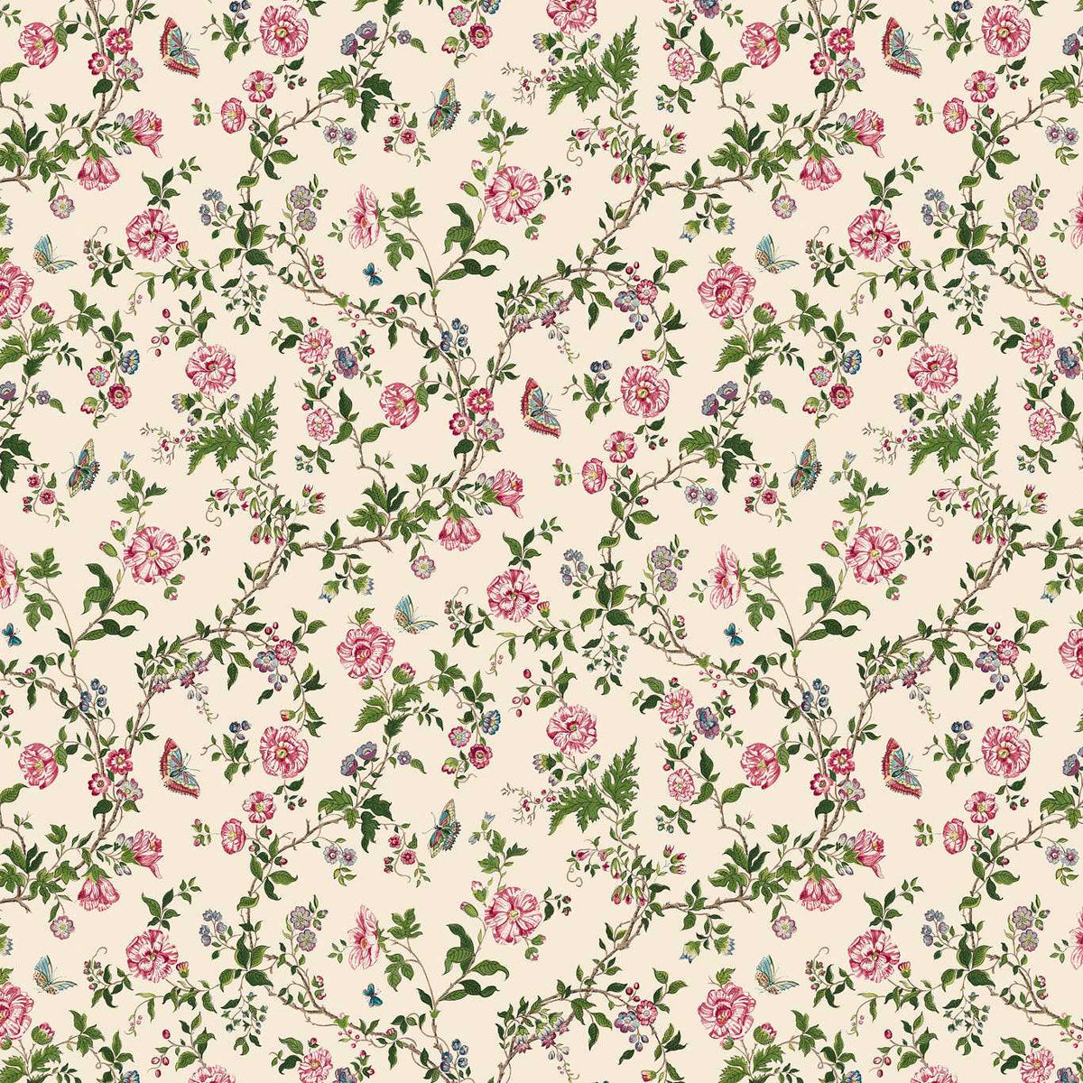 Performance Reviews Samples Quotes Sanderson King's Rose Chintz SAX0080-01 Wallpaper | 40% Off (Samples)