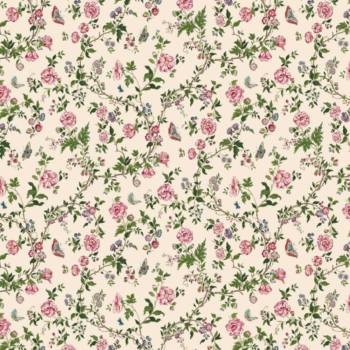 Sanderson King's Rose Chintz Wallpaper Sample SAX0080-01