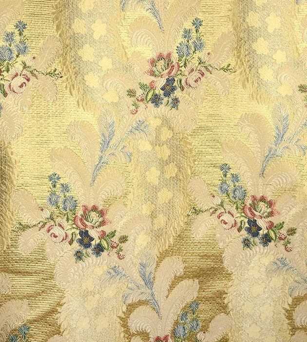 Old World Weavers Cheverny Pink,Blue,Yellow Fabric Sample SB02890005