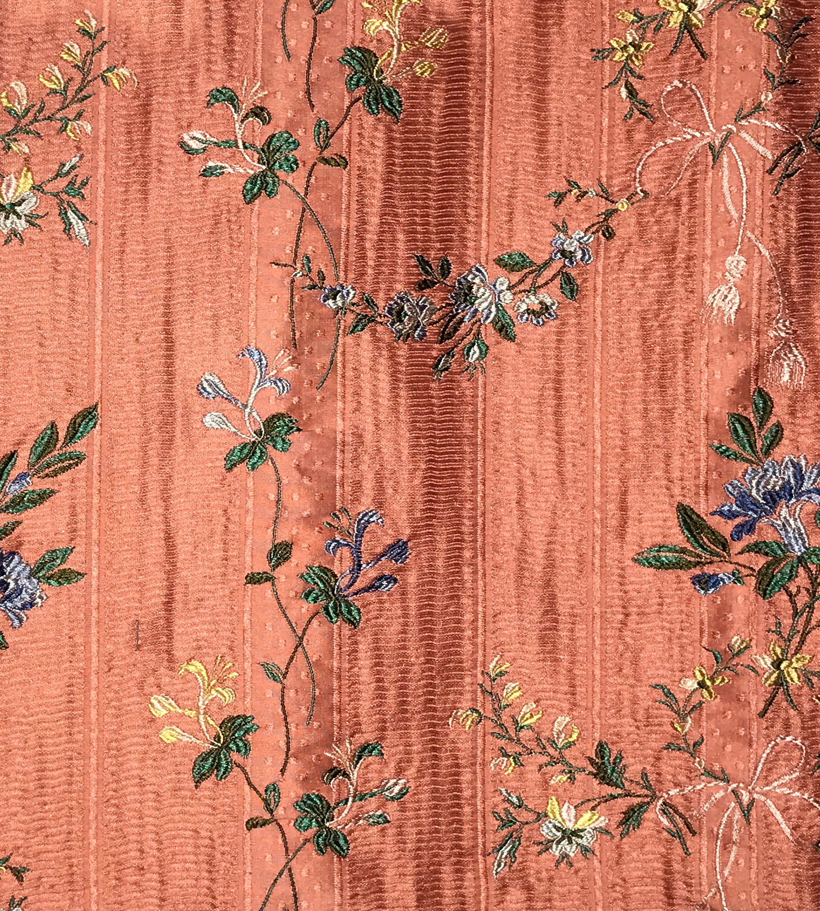 Old World Weavers Broche Orleans Apricot Fabric Sample SB93260008