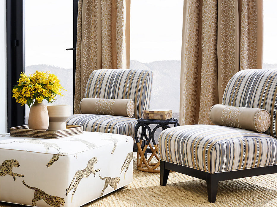 Scalamandre Leaping Cheetah Cotton Print Cloud Nine Fabric SC166340004