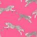 Scalamandre Leaping Cheetah Cotton Print Bubblegum Fabric Sample SC166340003