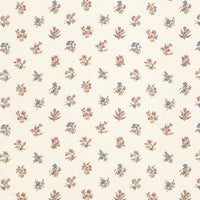 Scalamandre Summer Flora Print Tangerine Sky Fabric SC166660003