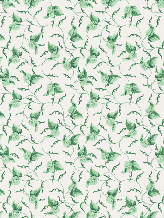 Scalamandre Angle Leaf Print Jade Fabric SC166670003