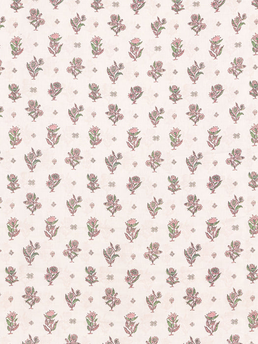 Scalamandre Calico Print Peony Fabric Sample SC166690002