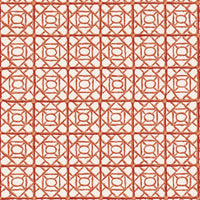 Scalamandre Ormond Fret Print Lacquer Red Fabric SC166710004