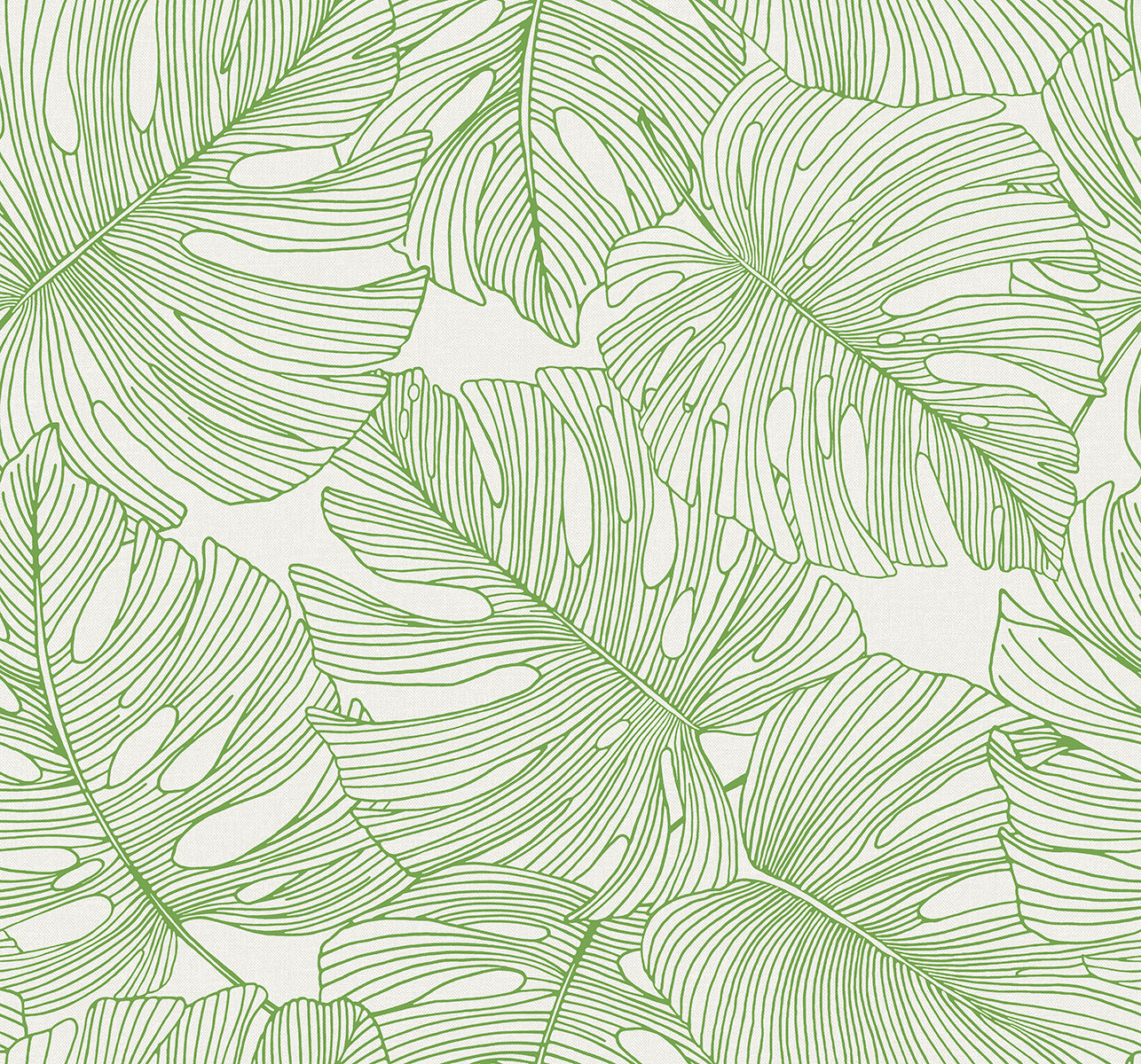Seabrook Designs Tarra Monstera Leaf Hill Green Wallpaper SC20204