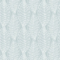 Seabrook Designs Kira Leaf Husk Cape Blue Wallpaper SC20312