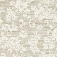 Seabrook Designs Juno Island Floral Balanced Beige Wallpaper SC20815