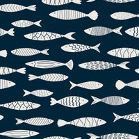 Seabrook Designs Bay Fish Deep Seas Wallpaper SC21512