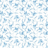 Scalamandre Angle Leaf Wallcovering Robins Egg Wallpaper SCWP81525D0009
