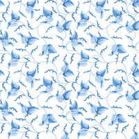 Scalamandre Angle Leaf Wallcovering Cobalt Wallpaper SCWP81525D0010