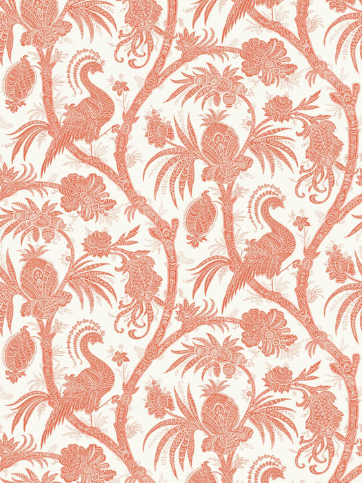 Scalamandre Balinese Peacock Mandarin Wallpaper SCWP88355D0005
