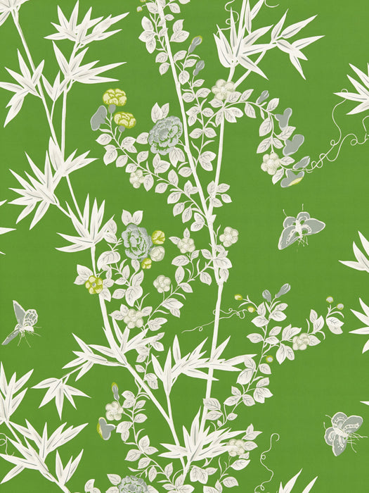 Scalamandre Jardin De Chine Jade Wallpaper SCWP88375D0004