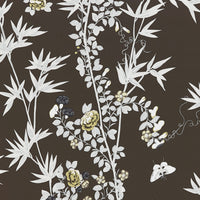 Scalamandre Jardin De Chine Espresso Wallpaper SCWP88375D0005