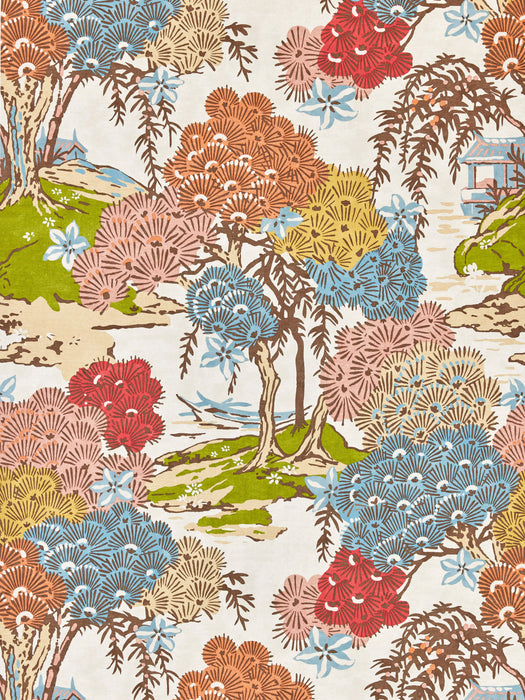 Scalamandre Sea Of Trees Wallcovering Sunrise Wallpaper SCWP88553D0001