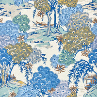 Scalamandre Sea Of Trees Wallcovering Blue Ridge Wallpaper SCWP88553D0002