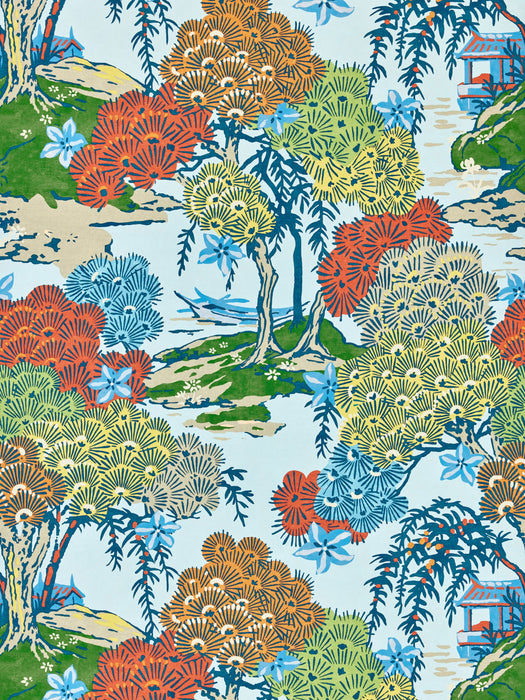 Scalamandre Sea Of Trees Wallcovering Kaleidescope Wallpaper SCWP88553D0003