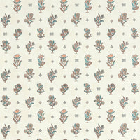 Scalamandre Calico Wallcovering Peach Aqua Wallpaper SCWP88612D0001