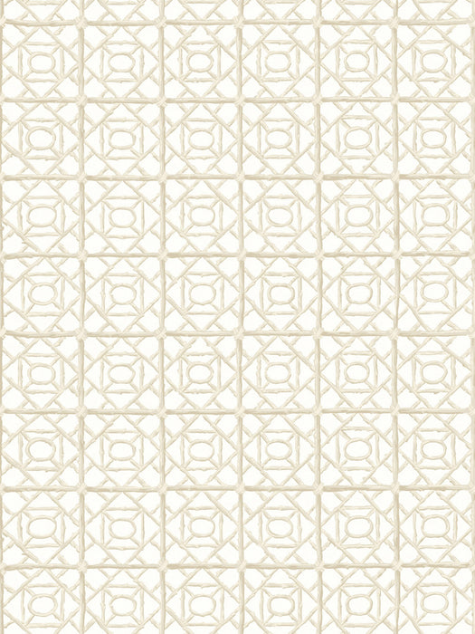 Scalamandre Ormond Fret Wallcovering Oak Wallpaper SCWP88613D0003