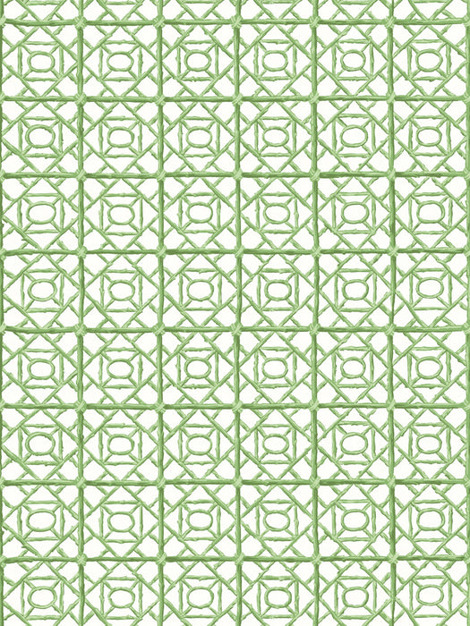 Scalamandre Ormond Fret Wallcovering Grass Wallpaper Sample SCWP88613D0007