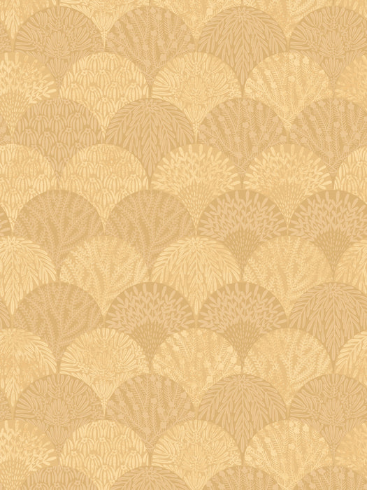 Scalamandre Herb Garden Wallcovering Goldenrod Wallpaper Sample SCWP88618D0003