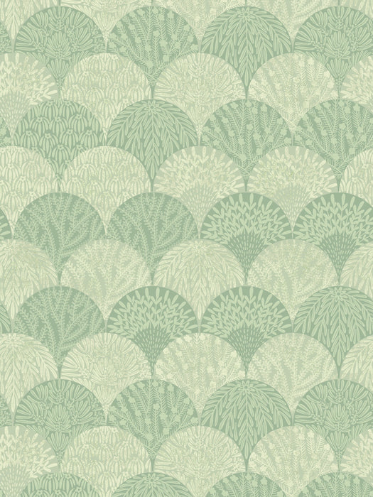 Scalamandre Herb Garden Wallcovering Sage Wallpaper Sample SCWP88618D0004