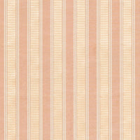 Scalamandre Shirred Stripe Peach & Beige Fabric SC121M0001