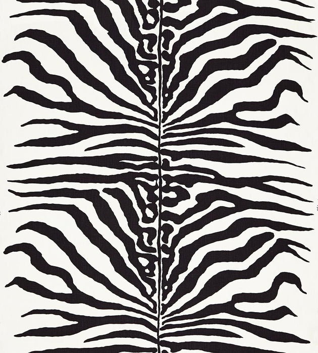 Scalamandre Zebra Black Fabric Sample SC16366M0001