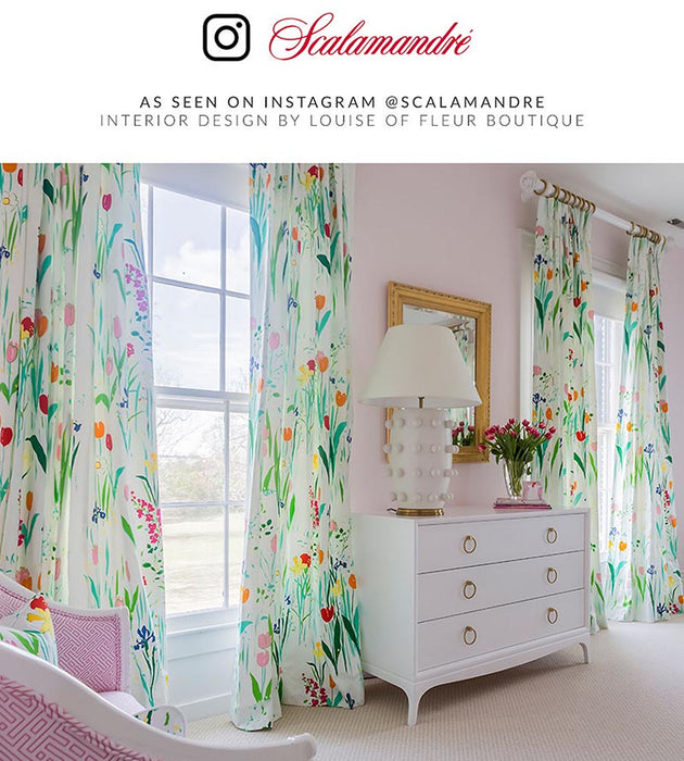 Scalamandre Guermantes White Fabric SC165470001
