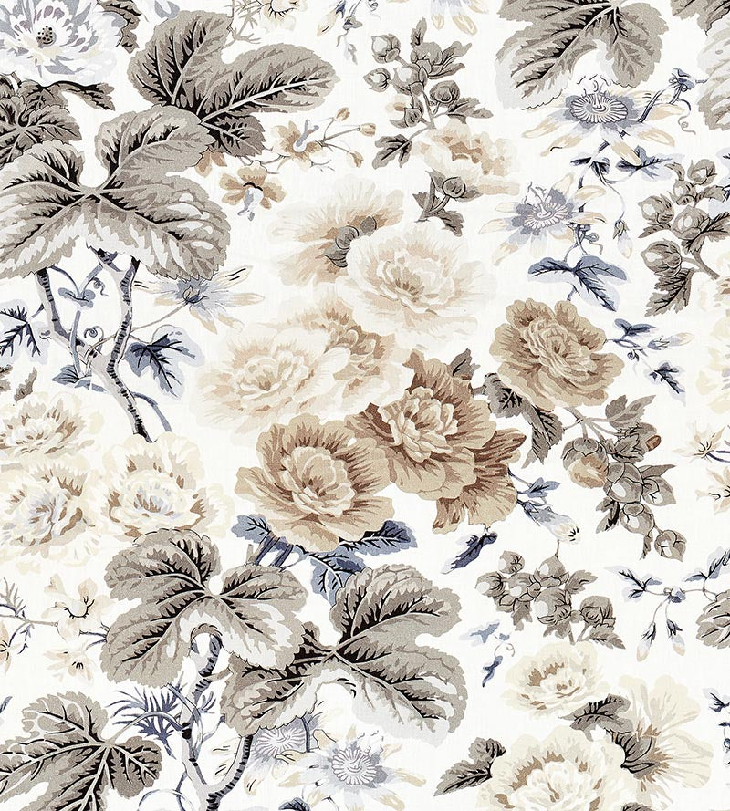 Scalamandre Highgrove Linen Print Winter Sky Fabric Sample SC165950001