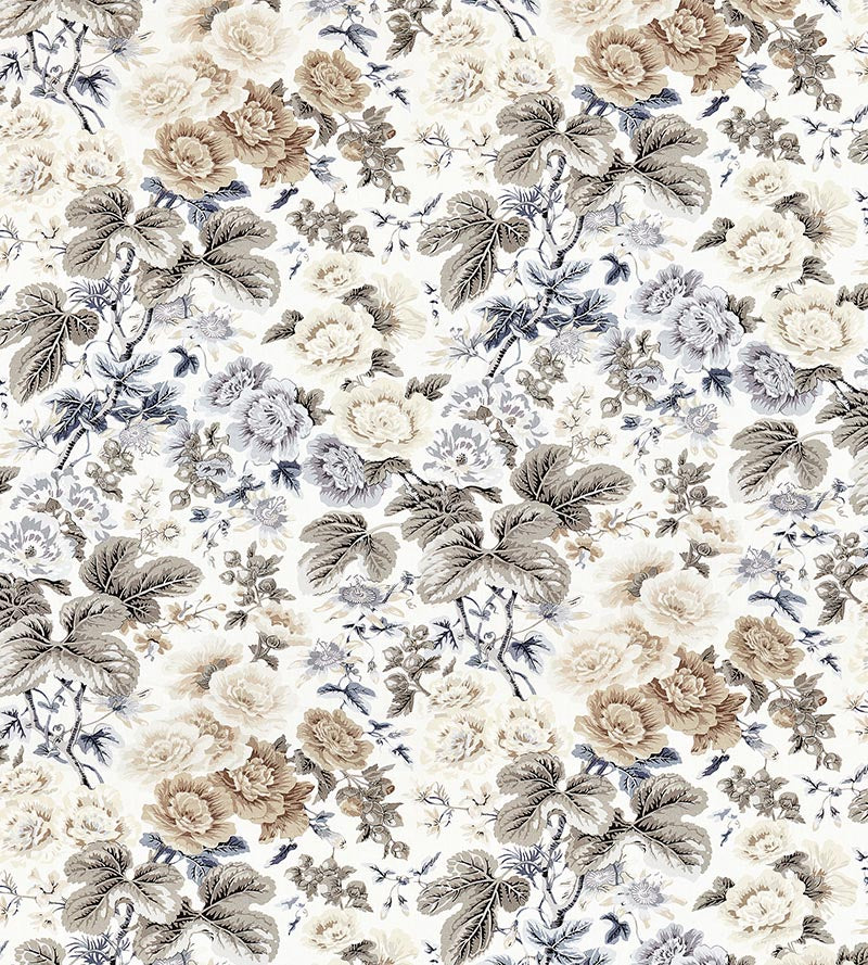 Scalamandre Highgrove Linen Print Winter Sky Fabric Sample SC165950001