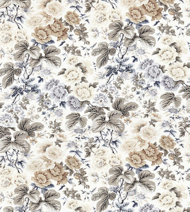 Scalamandre Highgrove Linen Print Winter Sky Fabric SC165950001