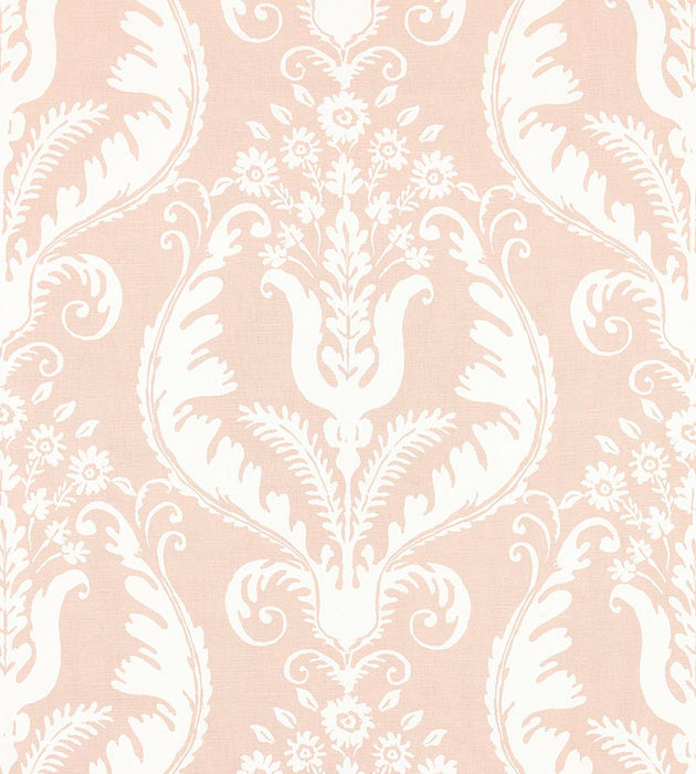 Scalamandre Primavera Linen Print Blush Fabric Sample SC165970001