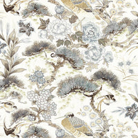 Scalamandre Shenyang Linen Print Parchment Fabric SC166010001