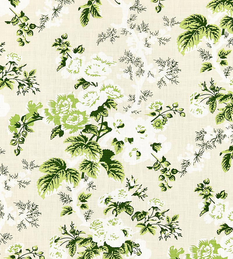 Scalamandre Ascot Linen Print Verdure Fabric Sample SC166020001