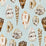 Scalamandre Coquina - Outdoor Multi On Sea Blue Fabric Sample SC166390001