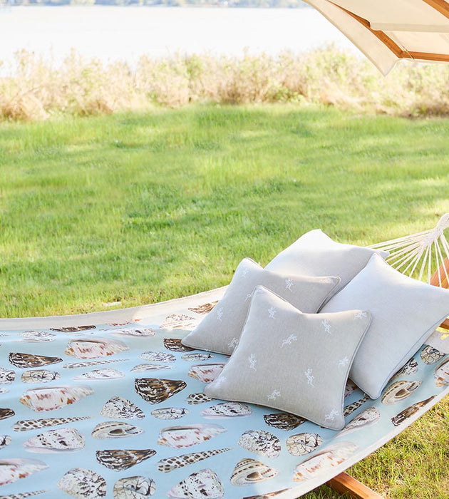 Scalamandre Coquina - Outdoor Multi On Sea Blue Fabric SC166390001