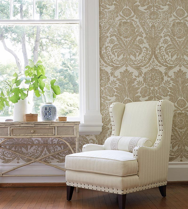 Scalamandre Cambridge Ivory Fabric SC269770001