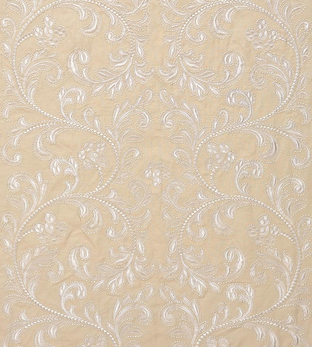 Scalamandre Chiara Embroidery Chardonnay Fabric Sample SC270290001