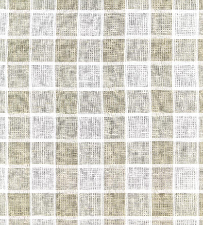 Scalamandre Wainscott Check Sheer Linen Fabric Sample SC270430001