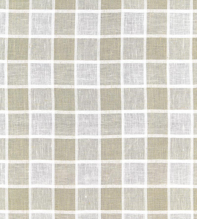 Scalamandre Wainscott Check Sheer Linen Fabric Sample SC270430001